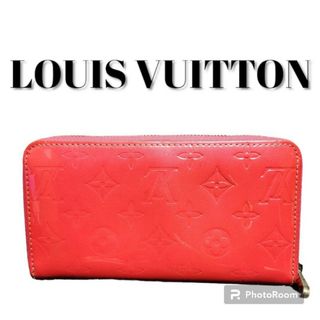 ルイヴィトン(LOUIS VUITTON)のヴィトン  ジッピー　ヴェルニ　ラウンドジッピー ピンク(財布)