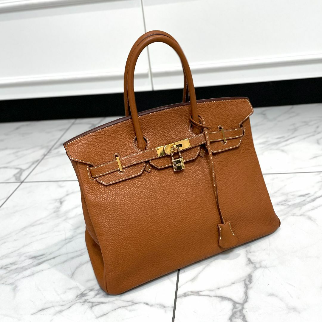 Hermes(エルメス)のHERMES エルメス バーキン35 トゴ ゴールド レディースのバッグ(ハンドバッグ)の商品写真