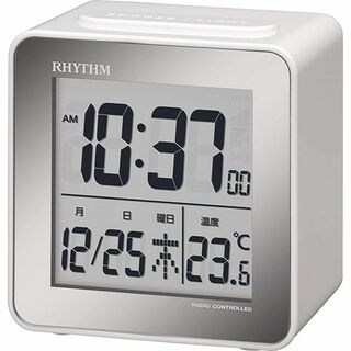 【数量限定】リズム(RHYTHM) 目覚まし時計 電波時計 デジタル 小さい か(置時計)
