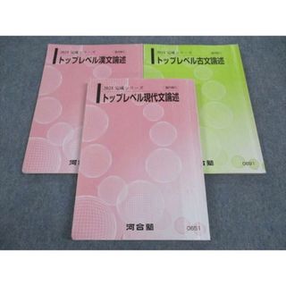 河合塾 トップレベル現代文/古文/漢文論述 テキスト 通年セット 2023 完成シリーズ 計3冊 ☆ 027S0D(語学/参考書)