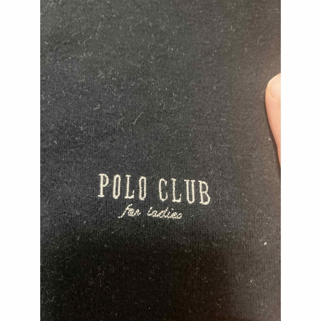 Polo Club(ポロクラブ)のポロクラブ　日本製　polo Club レディース　黒厚手カットソー　 レディースのトップス(カットソー(長袖/七分))の商品写真