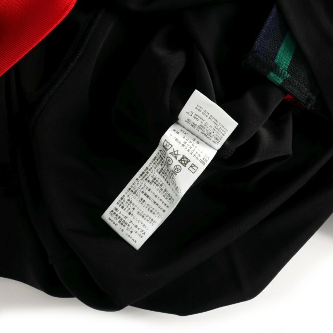 トーガ プルラ ダブルクロスジャージードレス ワンピース 半袖 36 黒 レディースのワンピース(ひざ丈ワンピース)の商品写真
