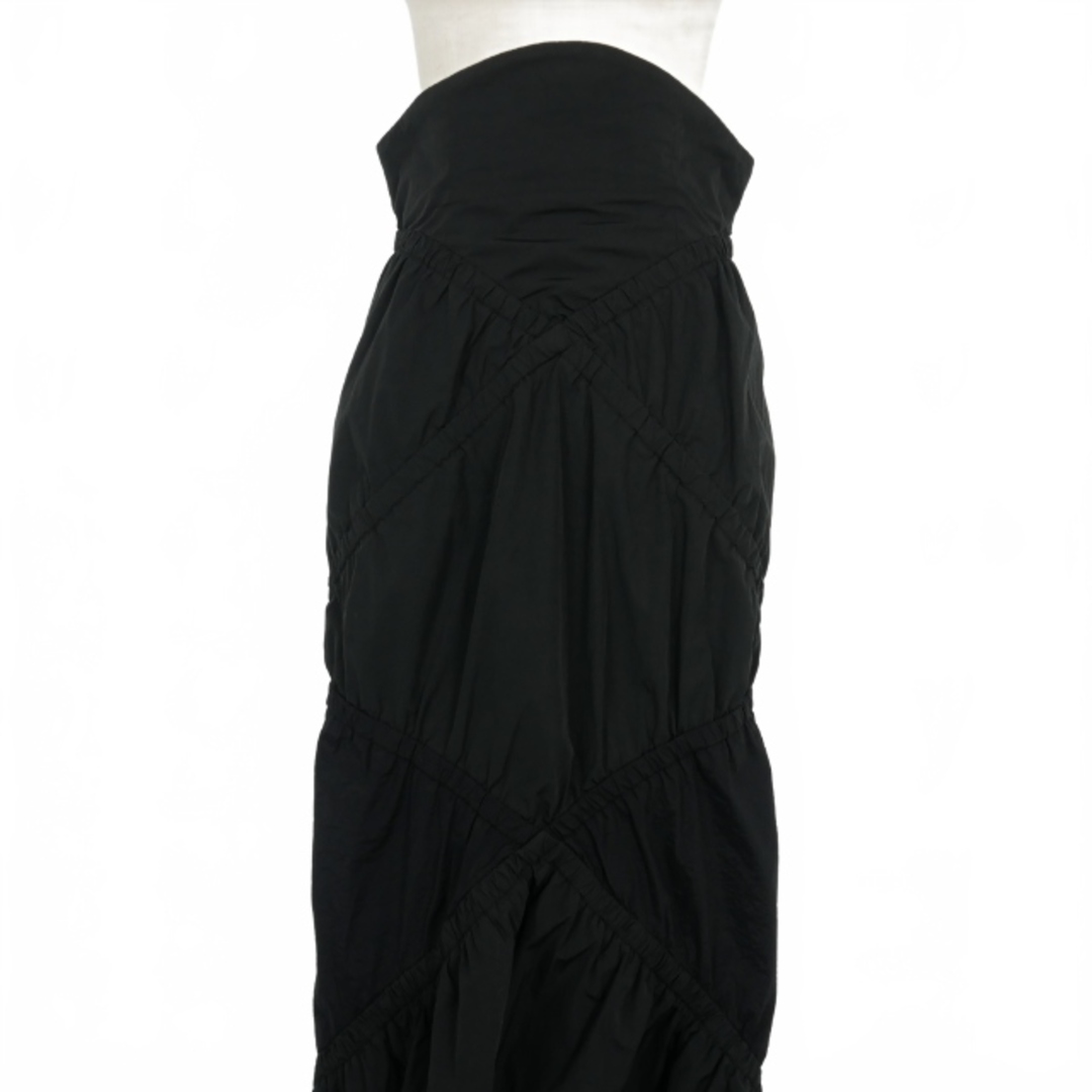 other(アザー)のヨウヘイオオノ 23SS ナイロン シャーリングスカート ハイウエスト 36 黒 レディースのスカート(ロングスカート)の商品写真