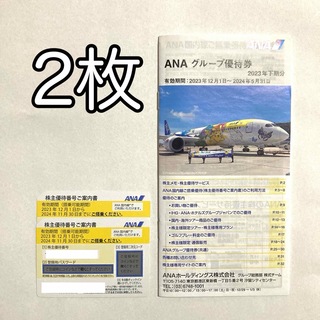 ANA(全日本空輸) - ANA株主優待2枚＋グループ優待券冊子1冊
