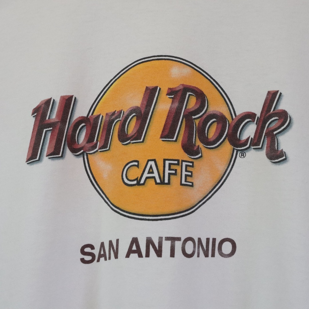 Hard Rock CAFE(ハードロックカフェ)の【大人気】ハードロックカフェ／Tシャツ　L〜XL相当　デカロゴ　サンアントニオ メンズのトップス(Tシャツ/カットソー(半袖/袖なし))の商品写真