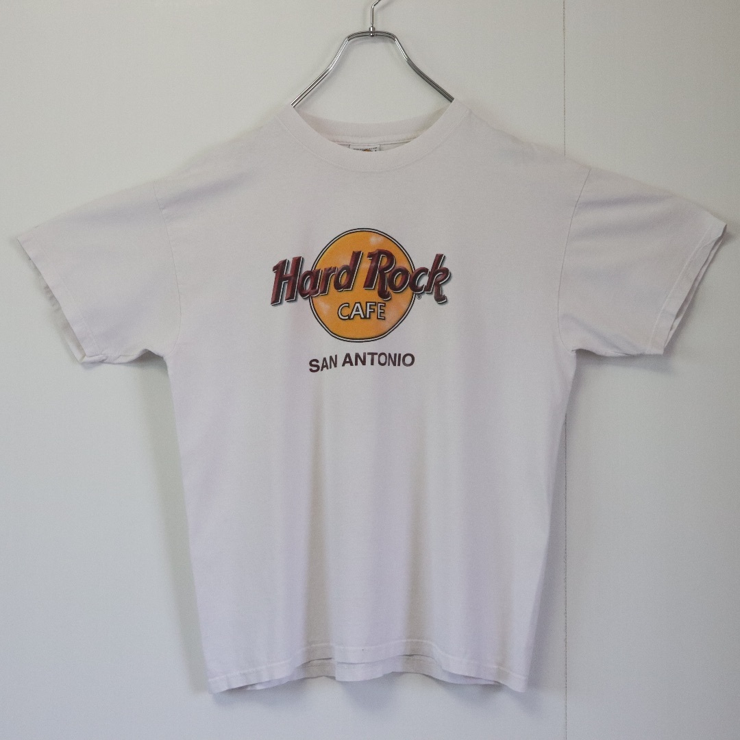 Hard Rock CAFE(ハードロックカフェ)の【大人気】ハードロックカフェ／Tシャツ　L〜XL相当　デカロゴ　サンアントニオ メンズのトップス(Tシャツ/カットソー(半袖/袖なし))の商品写真