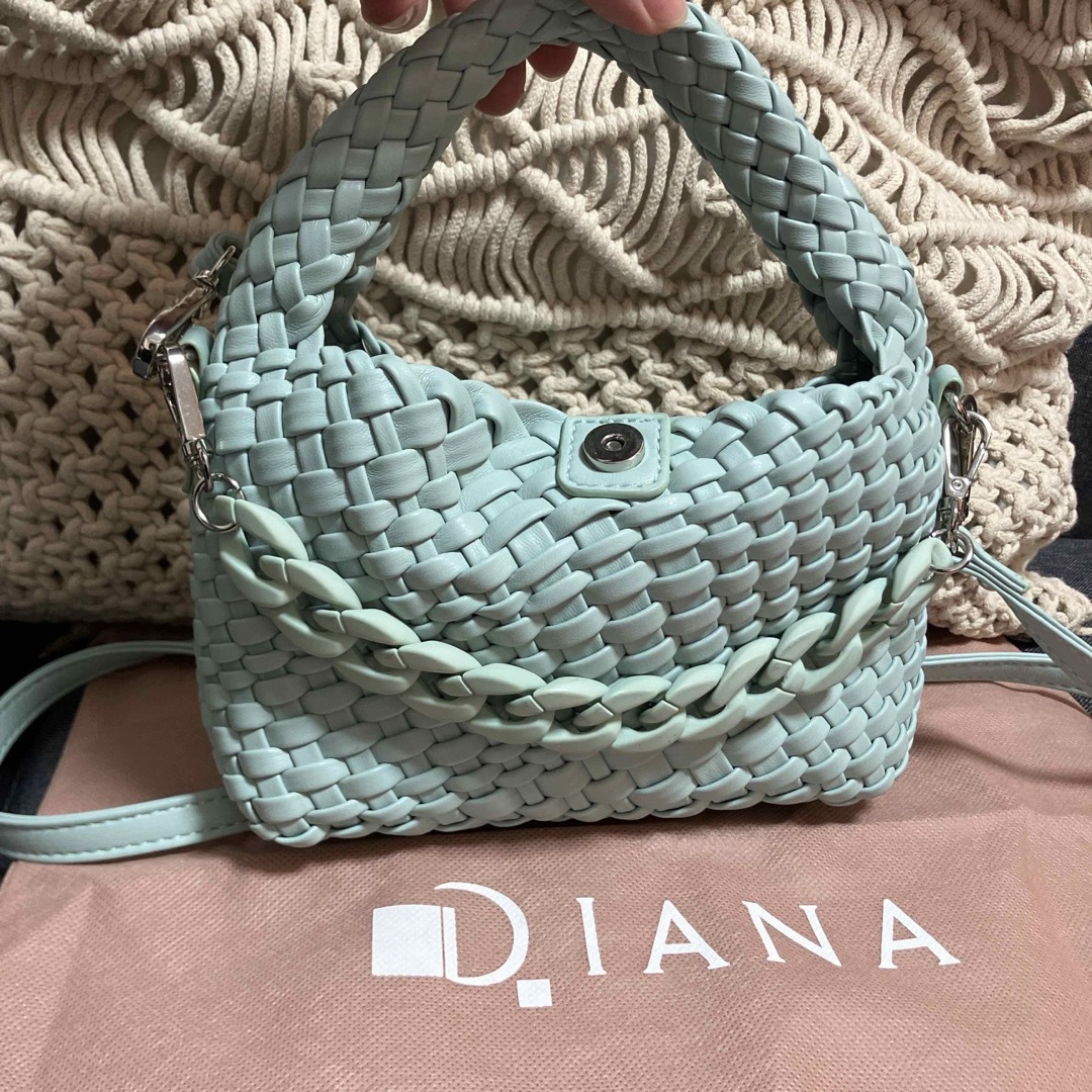 DIANA(ダイアナ)の美品 ダイアナ メッシュミニBAGショルダーバッグ ハンドバッグ 2way レディースのバッグ(ショルダーバッグ)の商品写真