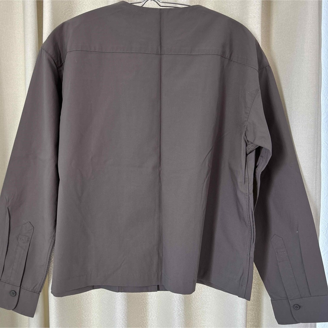 MUJI (無印良品)(ムジルシリョウヒン)の無印良品　ノーカラーシャツジャケット レディースのトップス(シャツ/ブラウス(長袖/七分))の商品写真