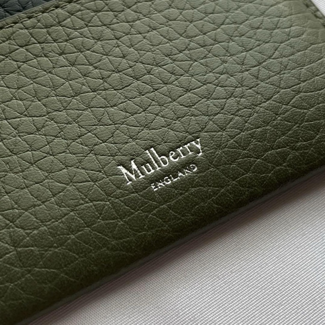 Mulberry(マルベリー)のmulberry マルベリー カードケース バイカラー グリーン 緑 レザー メンズのファッション小物(名刺入れ/定期入れ)の商品写真