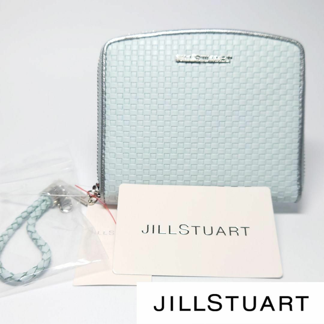 JILLSTUART(ジルスチュアート)の【新品タグ付き】ジルスチュアート ブレイズラウンドファスナー折り財布 サックス レディースのファッション小物(財布)の商品写真