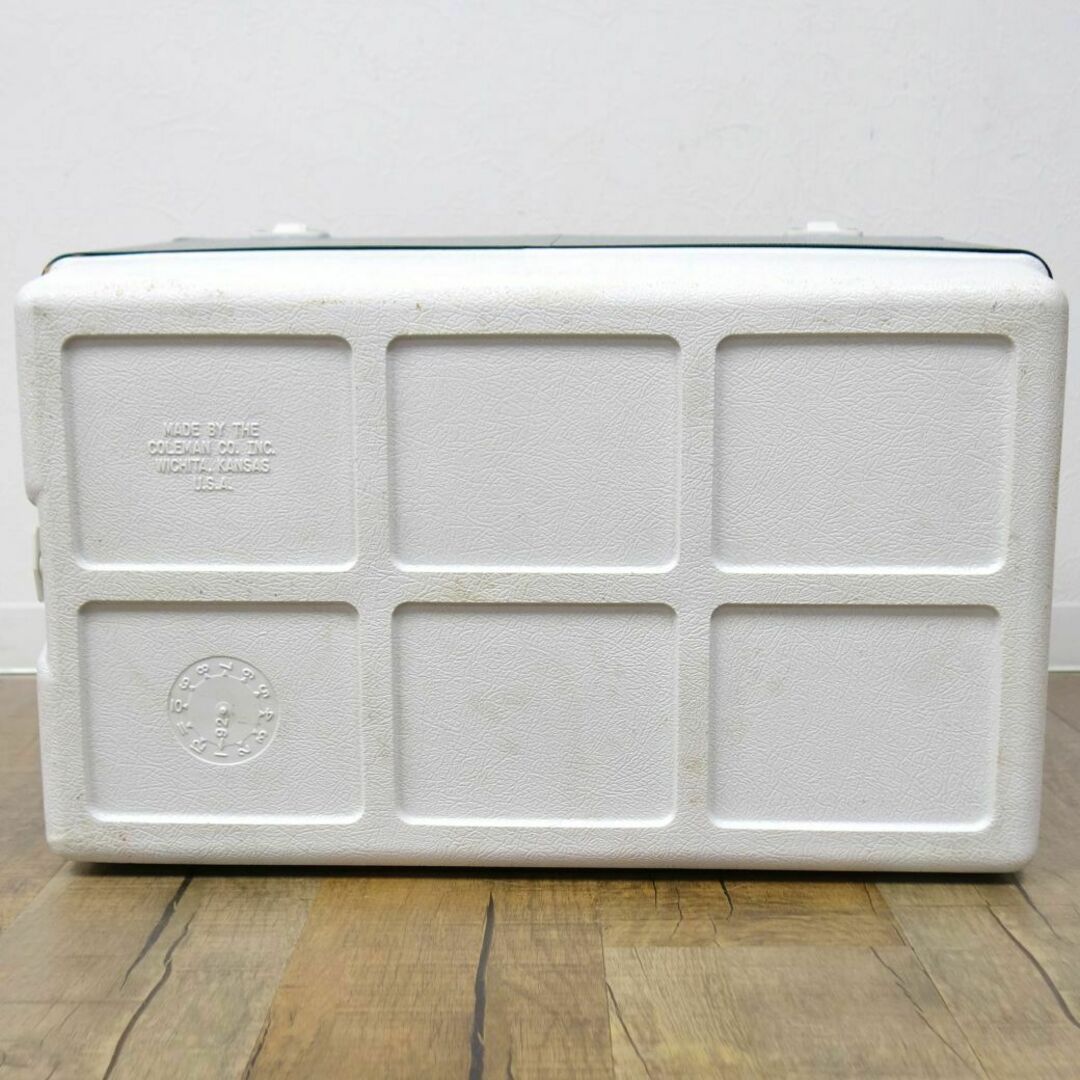 美品 コールマン Coleman スチールベルトクーラー 92年1月 USA製 美品 コールマン Coleman スチールベルトクーラー 92年1月 USA製