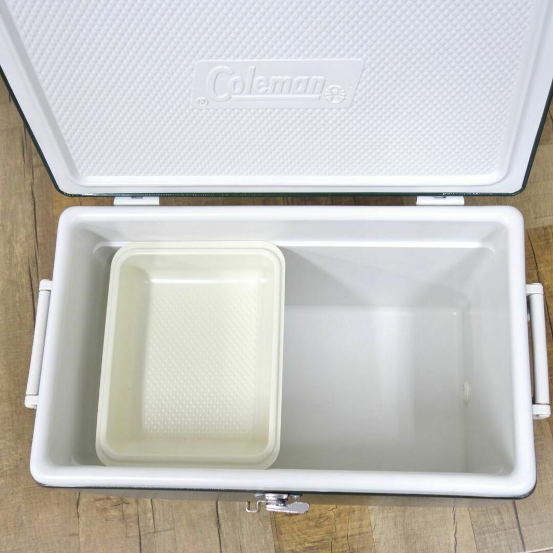 美品 コールマン Coleman スチールベルトクーラー 92年1月 USA製 美品 コールマン Coleman スチールベルトクーラー 92年1月 USA製