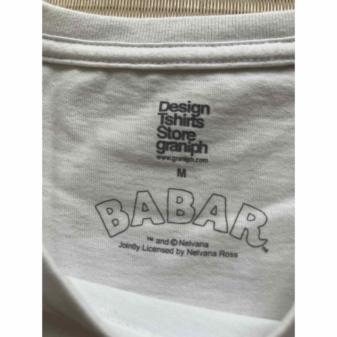 Design Tshirts Store graniph(グラニフ)のグラニフ　Tシャツ　象のババール　Mサイズ レディースのトップス(Tシャツ(半袖/袖なし))の商品写真