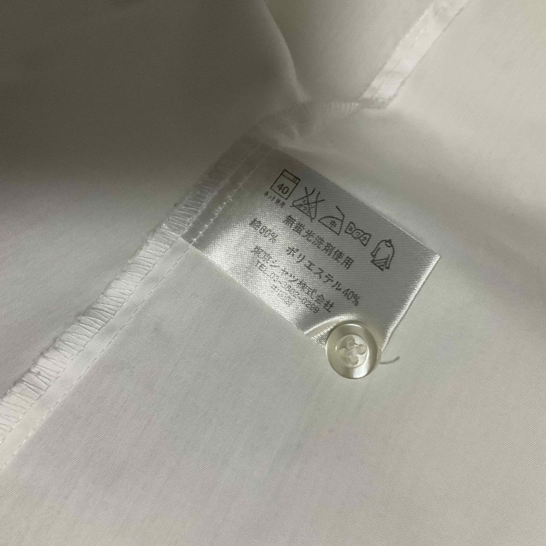 BRICK HOUSE by Tokyo Shirts(ブリックハウスバイトウキョウシャツ)の半袖　白シャツ レディースのトップス(シャツ/ブラウス(半袖/袖なし))の商品写真