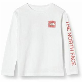 THE NORTH FACE - THE NORTH FACE  スリーブ グラフィック 長袖Tシャツ 白 140