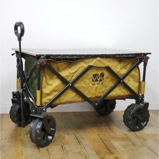 美品 ワック WAQ OUTDOOR WAGON アウトドア ワゴン アルミテーブル 天板 セット カート キャリー キャンプ アウトドア(その他)