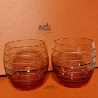 エルメス(Hermes)のエルメスファンファーレ グラス 2個セット HERMES(グラス/カップ)