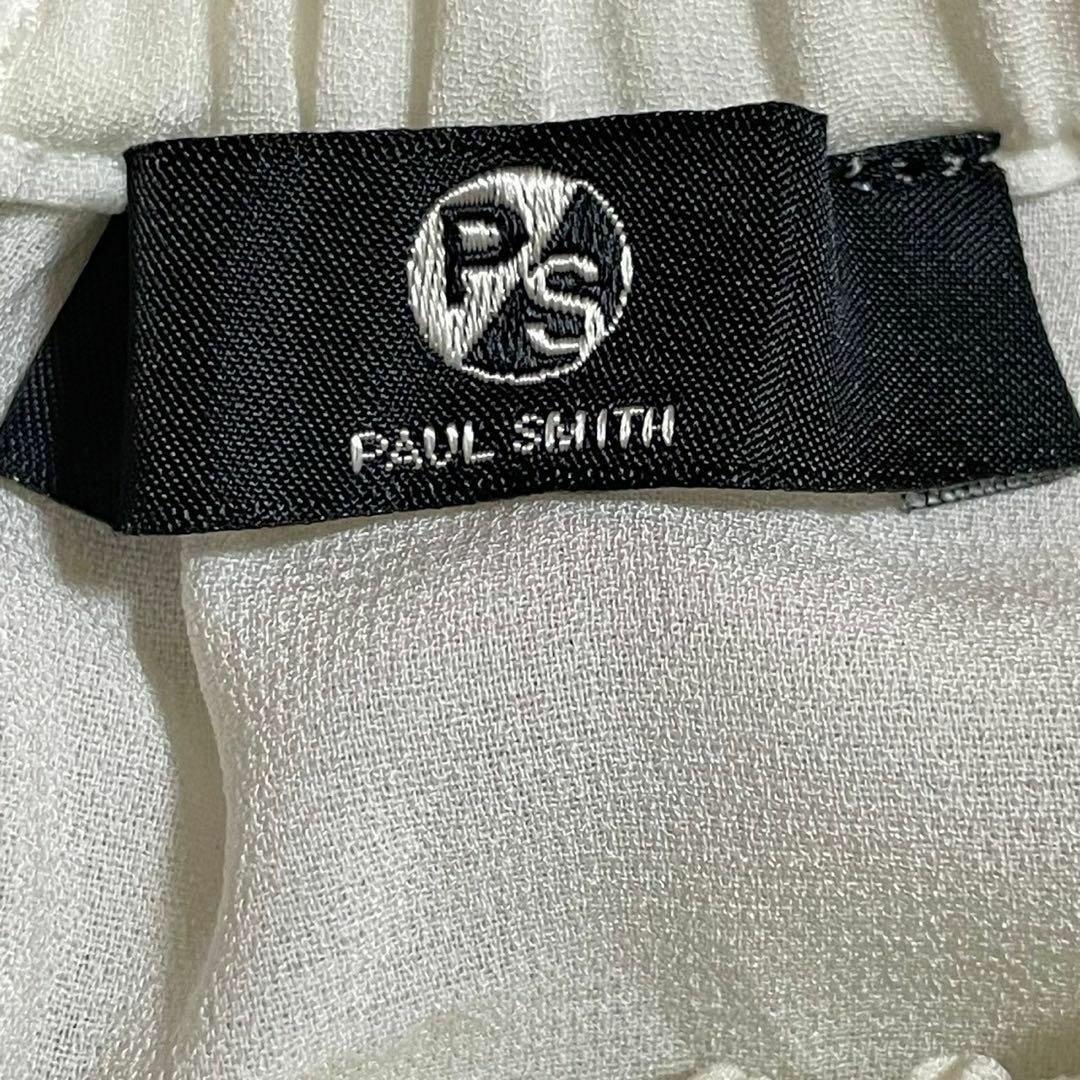 PS PAUL SMITH ピーエスポールスミス　シフォンブラウス　アイボリーL レディースのトップス(シャツ/ブラウス(長袖/七分))の商品写真
