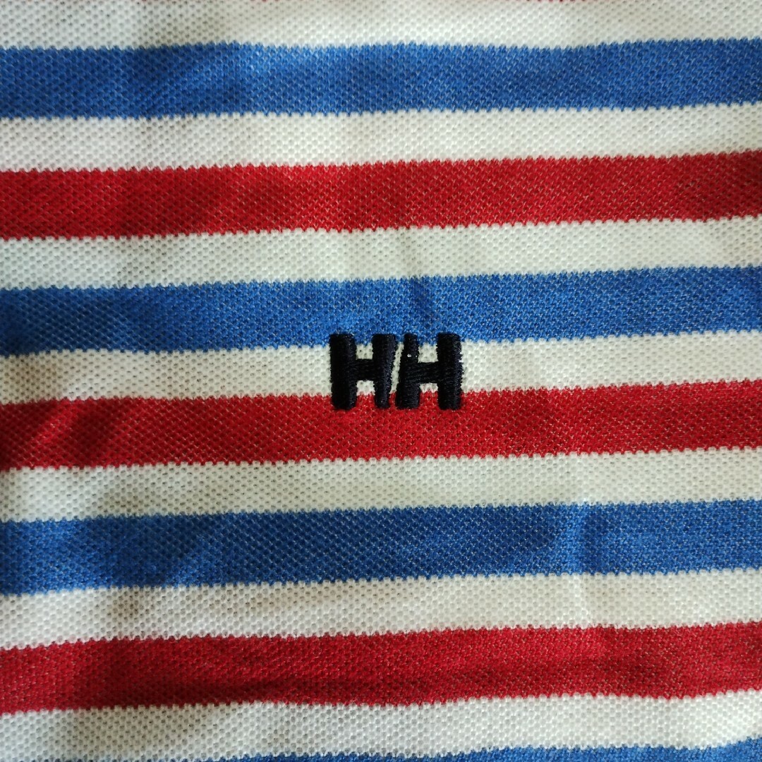 HELLY HANSEN(ヘリーハンセン)のヘリーハンセン　トリコロール　XL 刺繍ロゴ　ゆるダボ　古着　ポロシャツ メンズのトップス(ポロシャツ)の商品写真