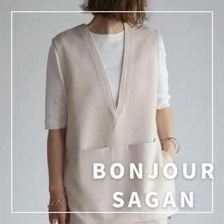 ボンジュールサガン(BONJOUR SAGAN)の"新品・タグ付"フロントポケットベスト/BONJOUR SAGAN(ベスト/ジレ)