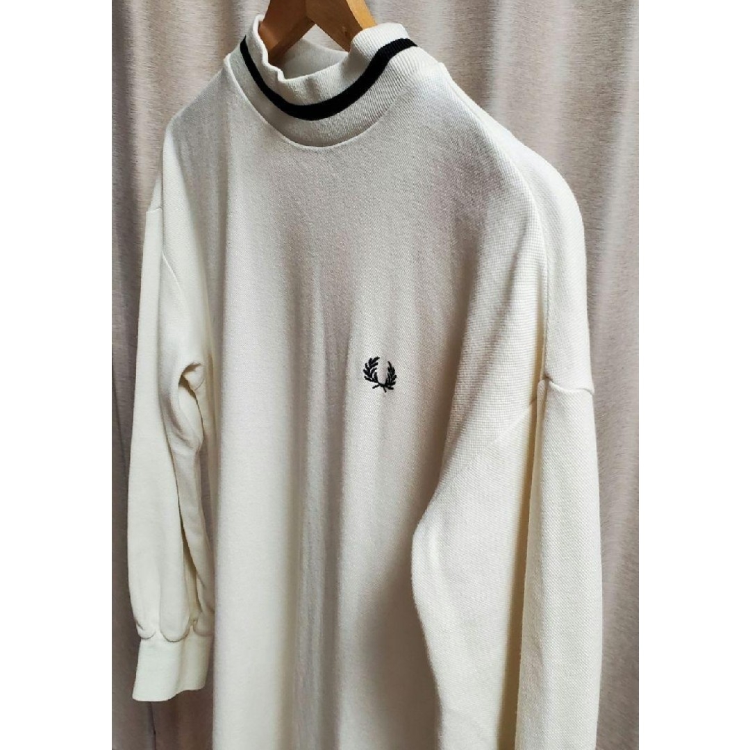 FRED PERRY(フレッドペリー)のお値下げ☆フレッドペリーロングワンピース　白×黒サイズ表記 UK8 EUR36 レディースのワンピース(ロングワンピース/マキシワンピース)の商品写真