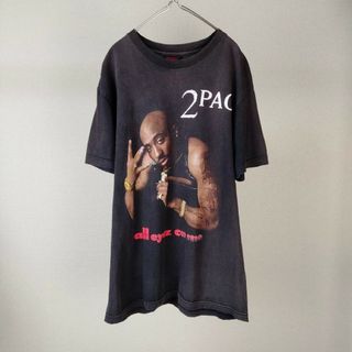 ヴィンテージ(VINTAGE)の90s デスロウ　2pac オーバーサイズ　tシャツ  半袖　古着　hiphop(Tシャツ/カットソー(半袖/袖なし))