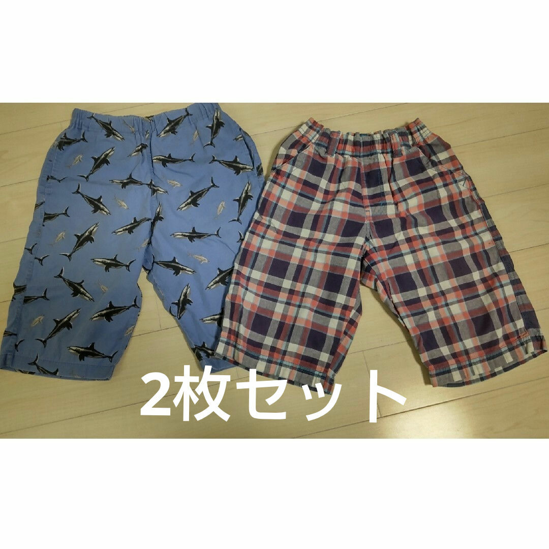 UNIQLO(ユニクロ)のハーフパンツ2枚セット♪130 キッズ/ベビー/マタニティのキッズ服男の子用(90cm~)(パンツ/スパッツ)の商品写真