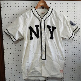 Majestic - ニューヨーク　ジャイアンツ　ベースボールシャツ　マジェスティック　ワッペン　古着