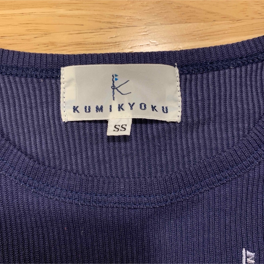 kumikyoku（組曲）(クミキョク)の【美品】KUMIKYOKU☆90〜100サイズ☆ノースリーブTシャツ☆SSサイズ キッズ/ベビー/マタニティのキッズ服女の子用(90cm~)(Tシャツ/カットソー)の商品写真