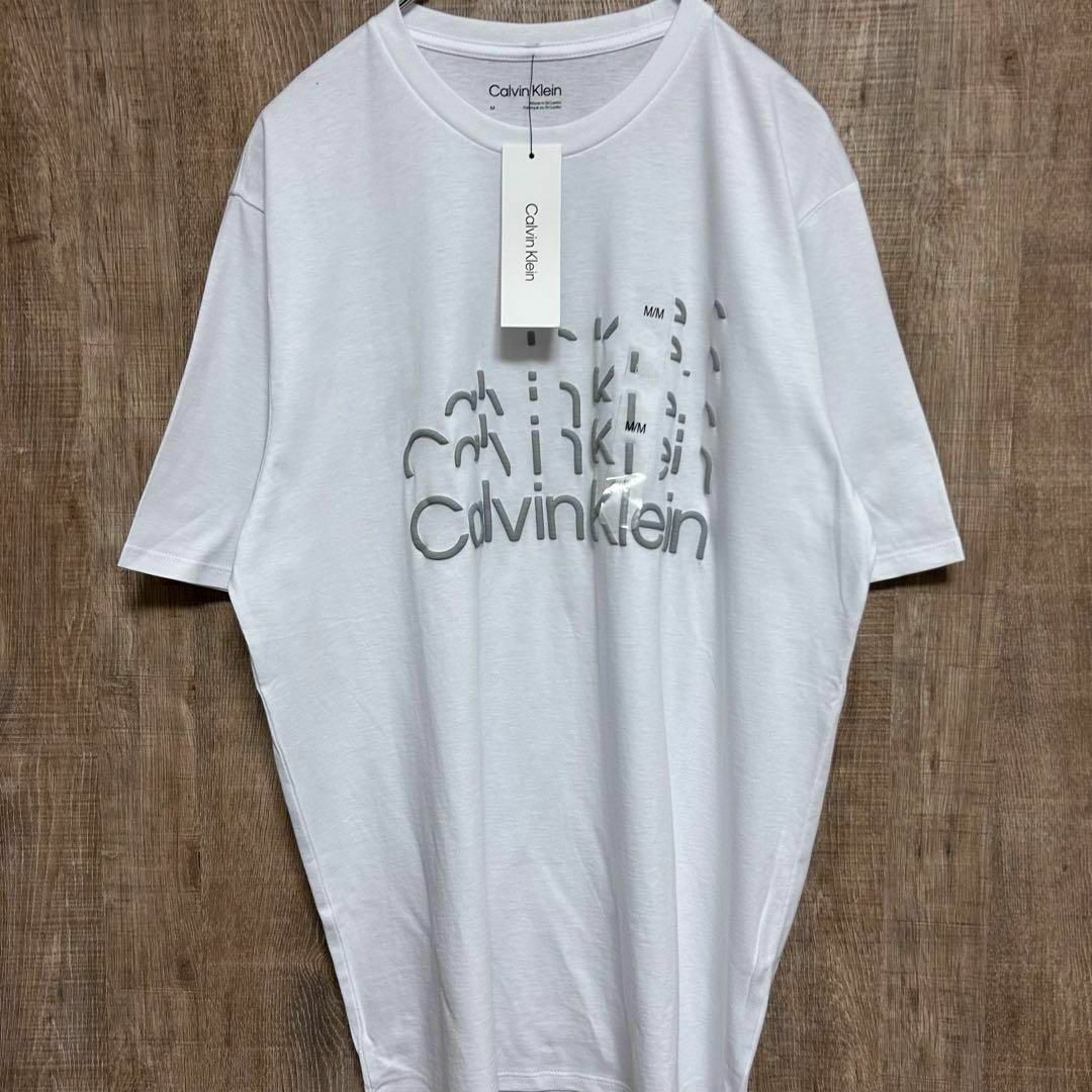 Calvin Klein(カルバンクライン)の【新品】Calvin Klein カルバンクライン　Tシャツ　スキップロゴ　M メンズのトップス(Tシャツ/カットソー(半袖/袖なし))の商品写真