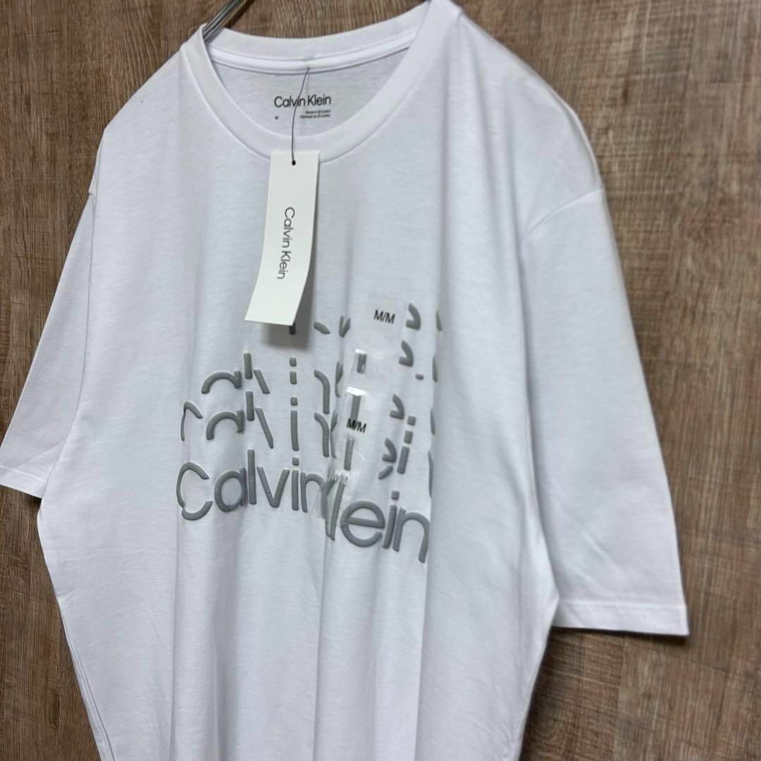 Calvin Klein(カルバンクライン)の【新品】Calvin Klein カルバンクライン　Tシャツ　スキップロゴ　M メンズのトップス(Tシャツ/カットソー(半袖/袖なし))の商品写真