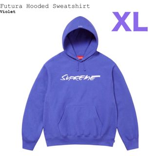 シュプリーム(Supreme)のXLサイズ Futura Hooded Sweatshirt バイオレット(パーカー)