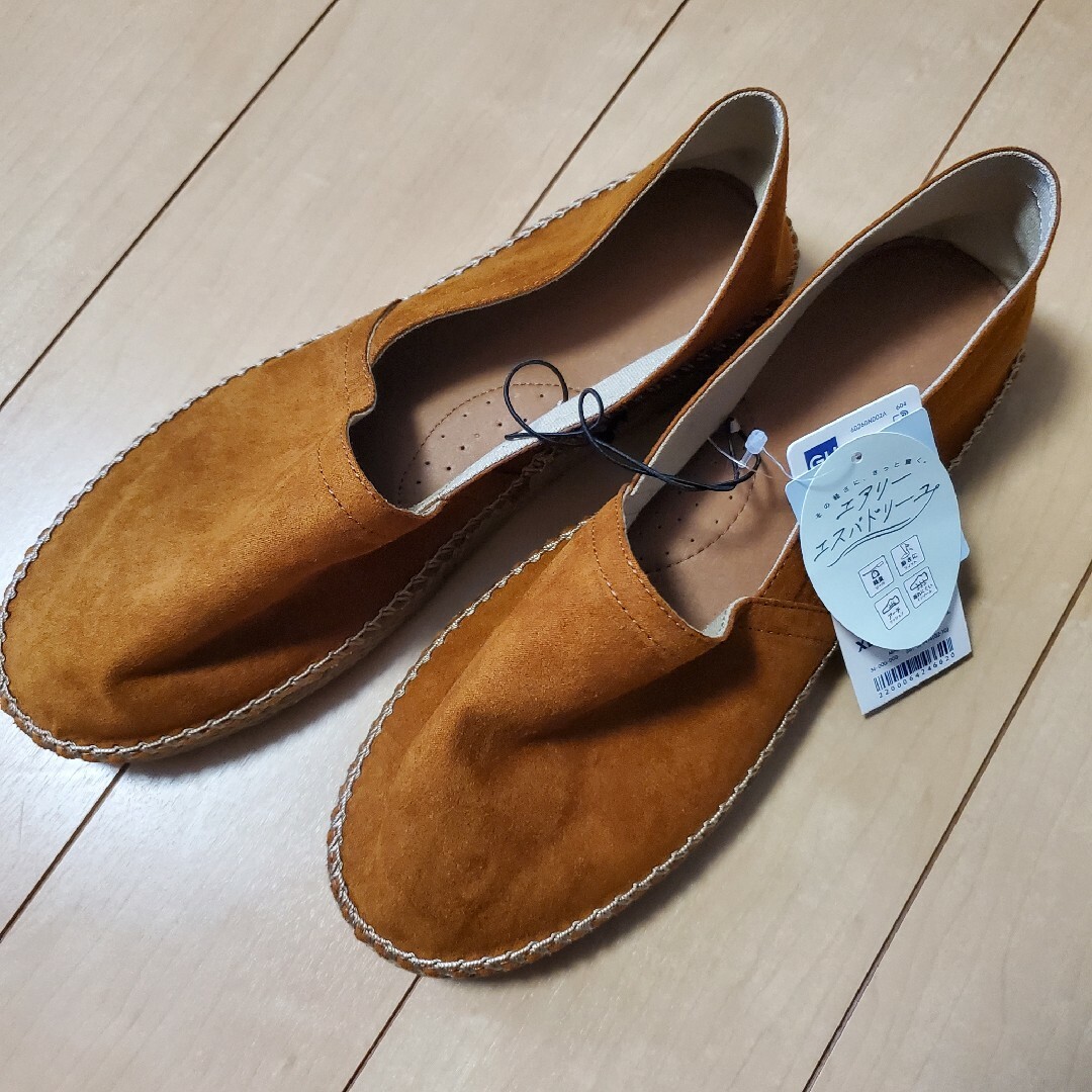 GU(ジーユー)のGU エアリーエスパドリーユ ブラウン XLサイズ フラットシューズ レディースの靴/シューズ(スリッポン/モカシン)の商品写真