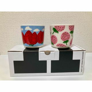 マリメッコ(marimekko)のマリメッコ マンシッカ ラテマグ マグカップ いちご marrimekko(グラス/カップ)