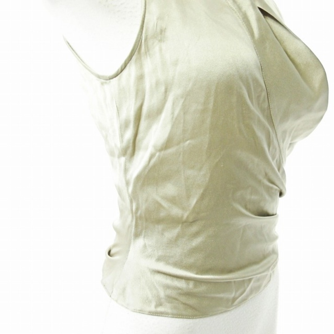 ARMANI COLLEZIONI(アルマーニ コレツィオーニ)のアルマーニ コレツィオーニ ノースリーブ シルク アシンメトリー シャツ 38 レディースのトップス(シャツ/ブラウス(半袖/袖なし))の商品写真