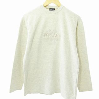 ヴェルサーチジーンズ 美品 Tシャツ カットソー ベージュ XS ■GY14(Tシャツ/カットソー(七分/長袖))