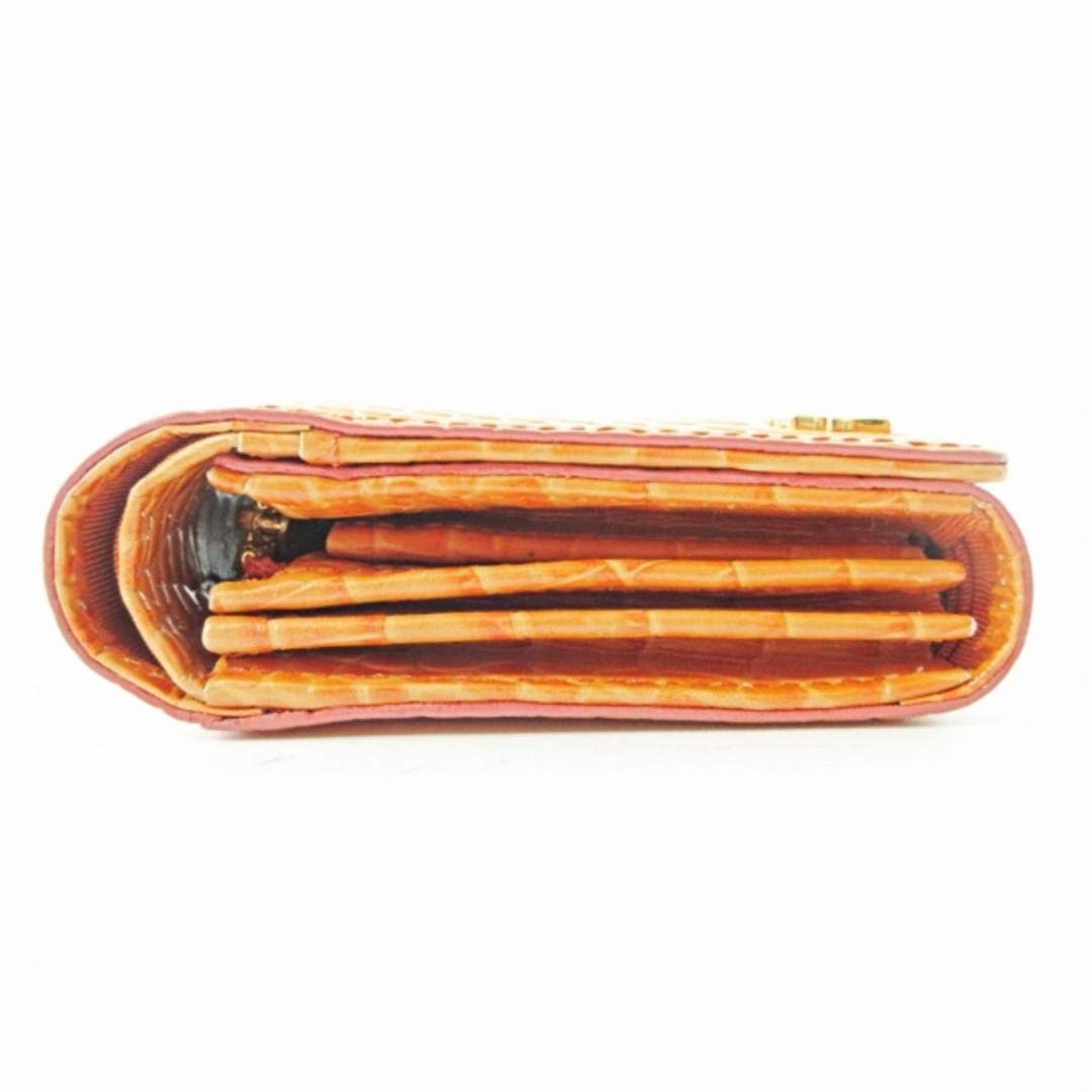 ROBERTA DI CAMERINO(ロベルタディカメリーノ)のロベルタディカメリーノ 二つ折り財布 コンパクトウォレット パイソン型押し レディースのファッション小物(財布)の商品写真