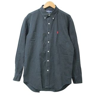 ラルフローレン(Ralph Lauren)のラルフローレン ボタンダウン シャツ 長袖 BLAKE 黒 L ■GY14(シャツ)