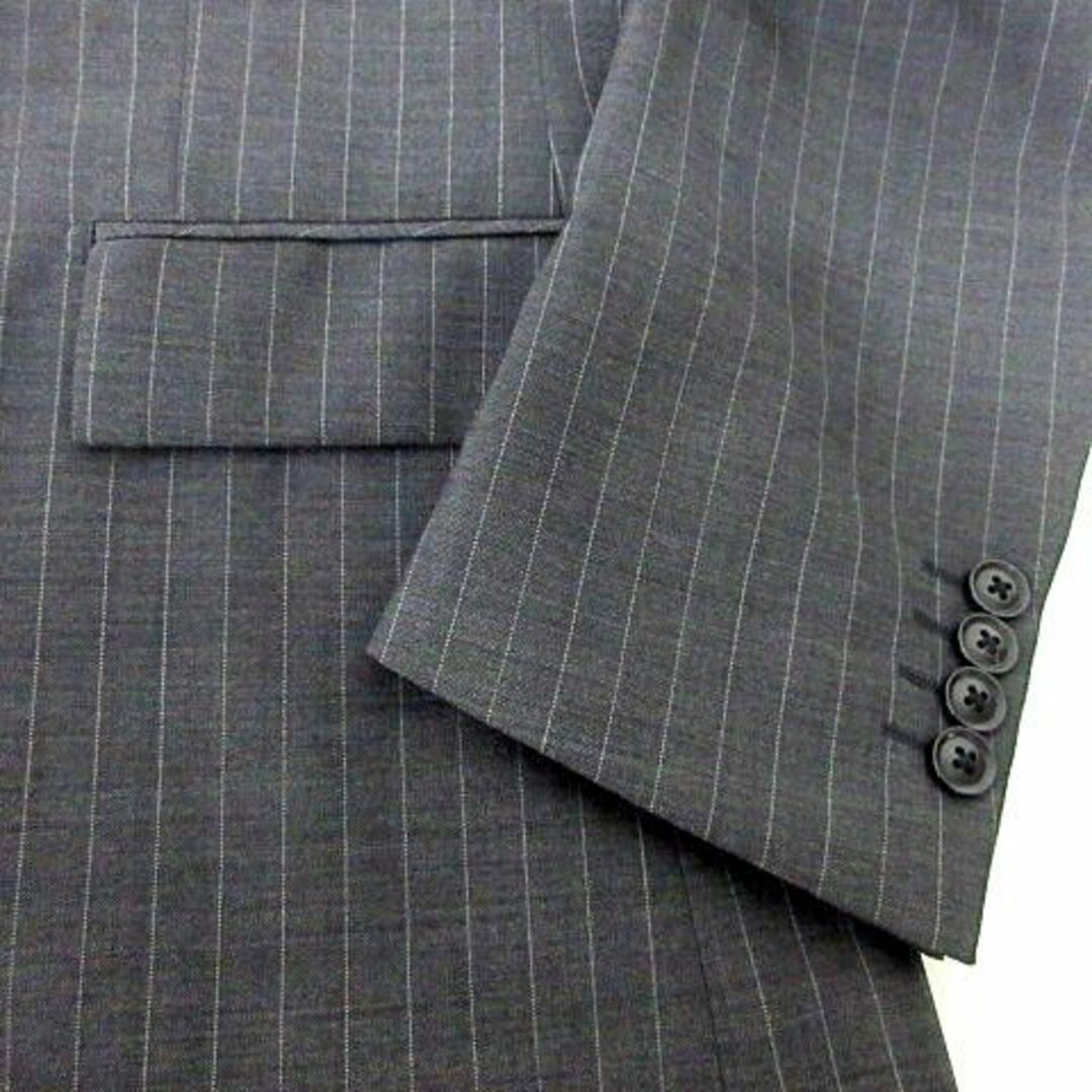 ORIHICA(オリヒカ)のオリヒカ ウォッシャブル ジャケット ストライプ A6 グレー ■GY09 メンズのスーツ(スーツジャケット)の商品写真