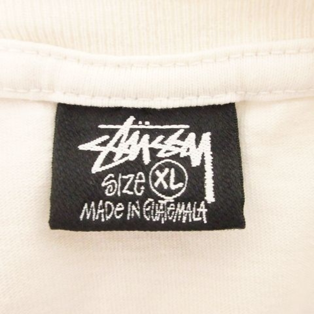 STUSSY(ステューシー)のステューシー 0548-22-7266 ポケット Tシャツ 半袖 ロゴ XL 白 メンズのトップス(Tシャツ/カットソー(半袖/袖なし))の商品写真