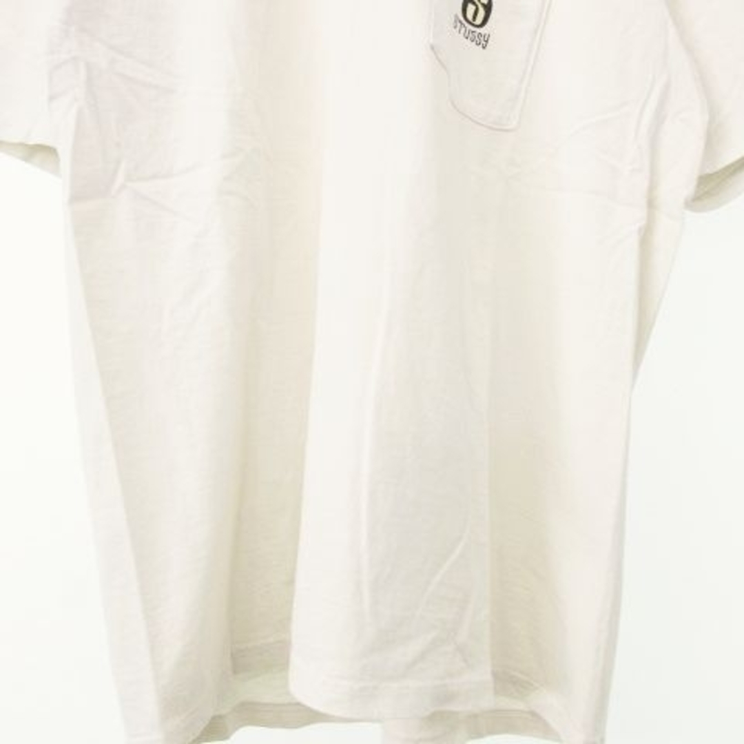 STUSSY(ステューシー)のステューシー 0548-22-7266 ポケット Tシャツ 半袖 ロゴ XL 白 メンズのトップス(Tシャツ/カットソー(半袖/袖なし))の商品写真