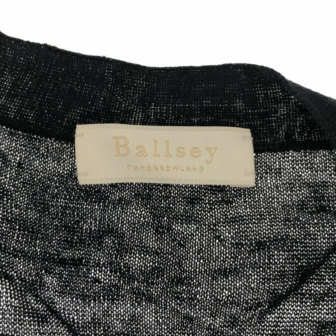Ballsey(ボールジィ)のボールジィ トップス カーディガン 長袖 羽織 レディース ブラック S リネン レディースのトップス(カーディガン)の商品写真