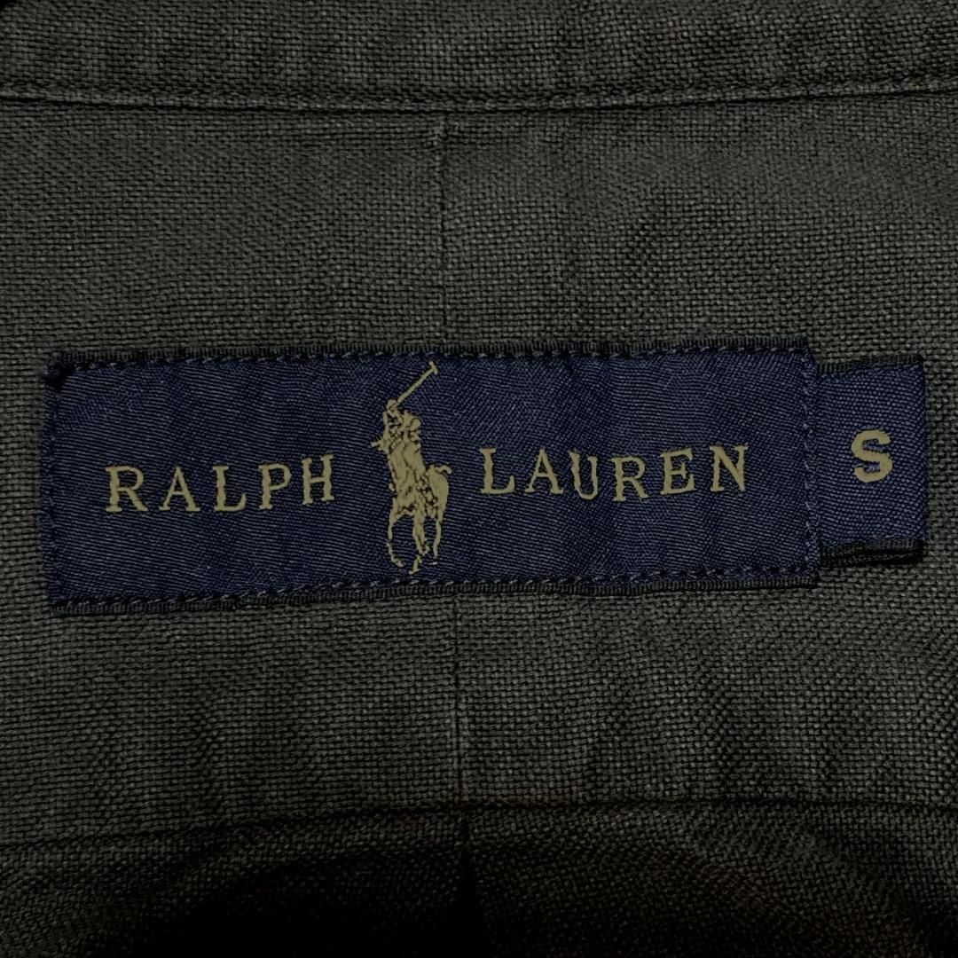 Ralph Lauren(ラルフローレン)のラルフローレン BD長袖シャツ 無地 ブラウン ポニー刺繍 US古着b40 メンズのトップス(シャツ)の商品写真