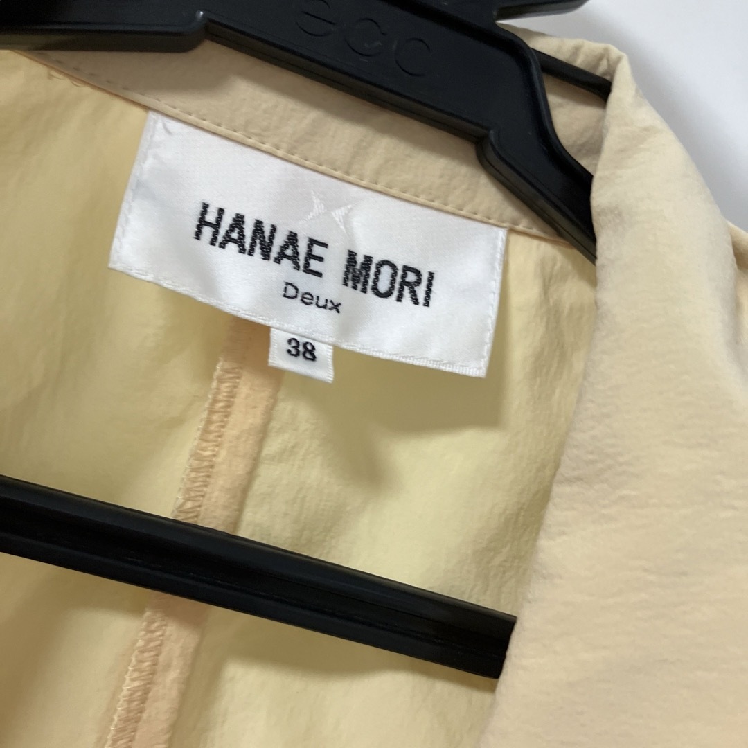 HANAE MORI(ハナエモリ)のハナエモリ　ナイロンジャケット　ブルゾン　　スプリングコート　イエロー　黄色 レディースのジャケット/アウター(ナイロンジャケット)の商品写真