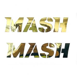 マッシュ(MASH)の[10㎝]MASH マッシュカッティングステッカー◆2点◆ミラーゴールド◆(その他)