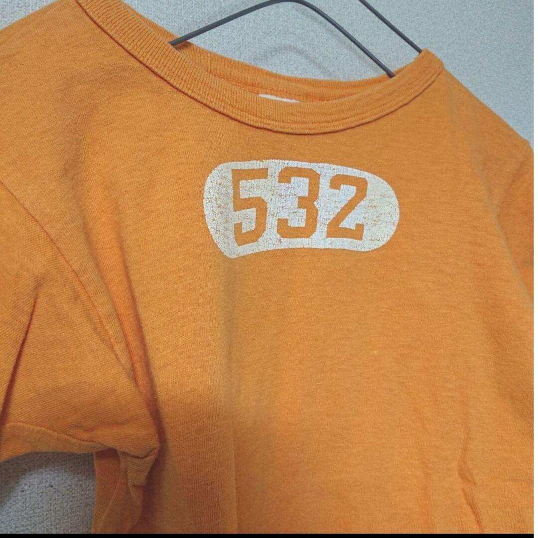 DENIM DUNGAREE(デニムダンガリー)の《DENIM&DUNGAREE》USED加工 プリント Tシャツ キッズ/ベビー/マタニティのキッズ服女の子用(90cm~)(Tシャツ/カットソー)の商品写真