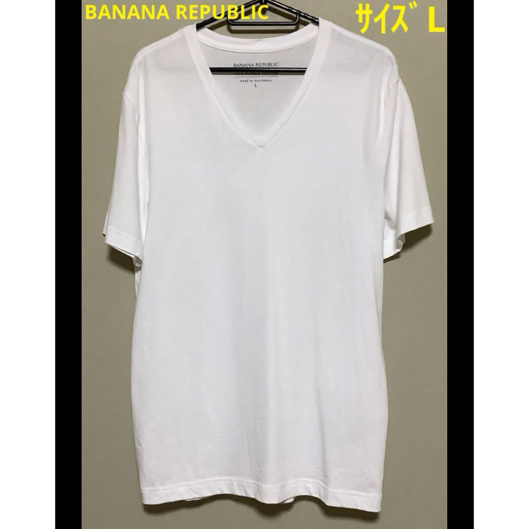 Banana Republic(バナナリパブリック)のBANANA REPUBLIC  オーセンティック スーピマコットン Vネック メンズのトップス(Tシャツ/カットソー(半袖/袖なし))の商品写真