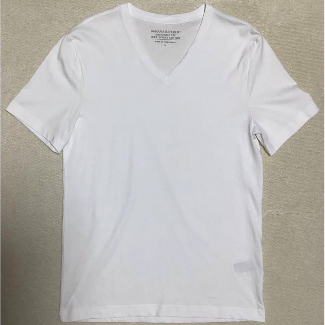 Banana Republic(バナナリパブリック)のBANANA REPUBLIC  オーセンティック スーピマコットン Vネック メンズのトップス(Tシャツ/カットソー(半袖/袖なし))の商品写真