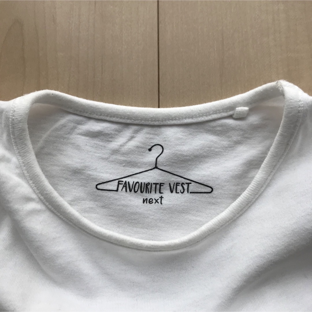 NEXT(ネクスト)のnext フリル Tシャツ ホワイト 80cm キッズ/ベビー/マタニティのベビー服(~85cm)(Ｔシャツ)の商品写真