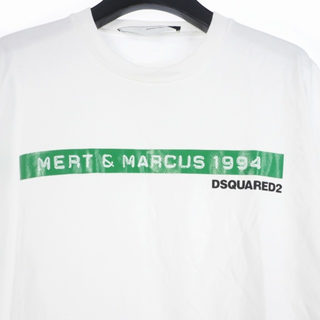 DSQUARED2(ディースクエアード)のディースクエアード マート＆マーカス ロゴ Tシャツ 半袖 XXS ホワイト メンズのトップス(Tシャツ/カットソー(半袖/袖なし))の商品写真
